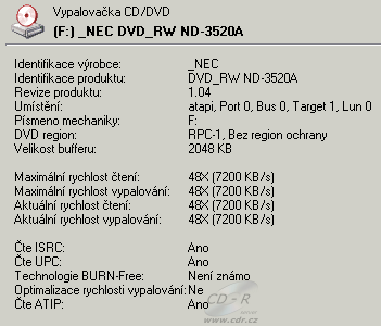 NEC ND-3250 - Alcohol 120%