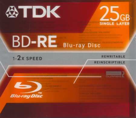 TDK BD-RE SL 2× front