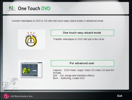 One Touch DVD Menu