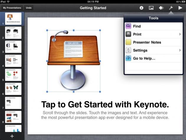 Keynote-ipad