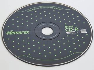 UV test - CD-R Memorex Black Music
