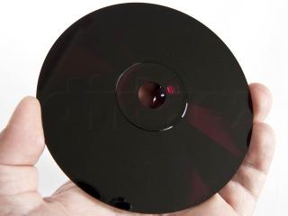 UV test - CD-R Memorex Black Music - spodek (lesk)
