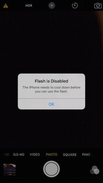 Flash Disabled Iphone