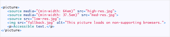 HTML5 picture element
