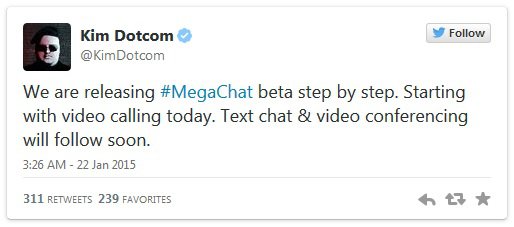 Kim Dotcom Megachat Twitter