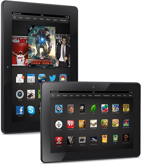 Kindle Fire HDX 8.9 two