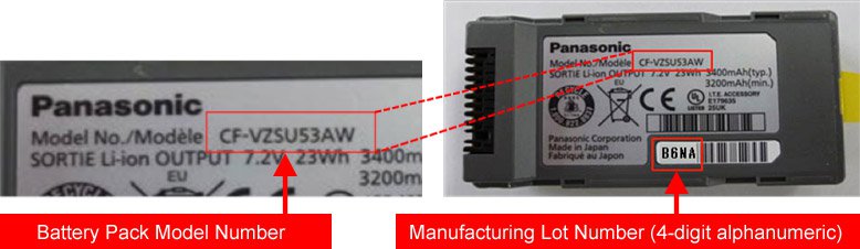Panasonic Battery Recall Toughbook