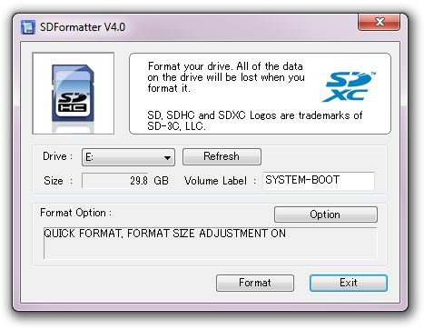 Sdcard Formater Raspberry 1