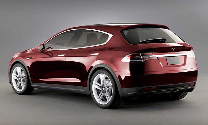 Tesla Model E Back