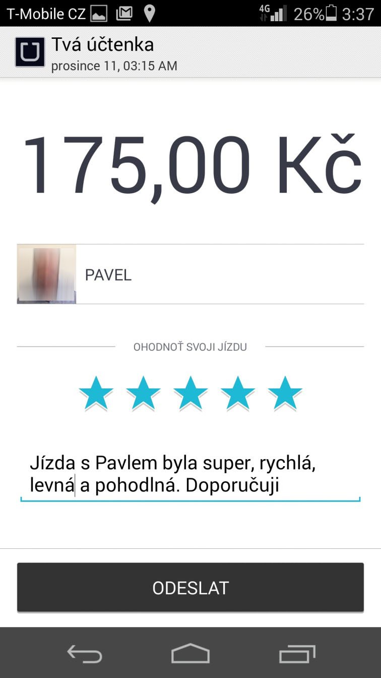 Uber Cdrko Jizda 4