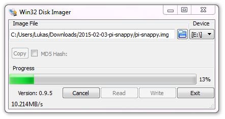 Win 32 Diskimager Raspberrypi Instalace