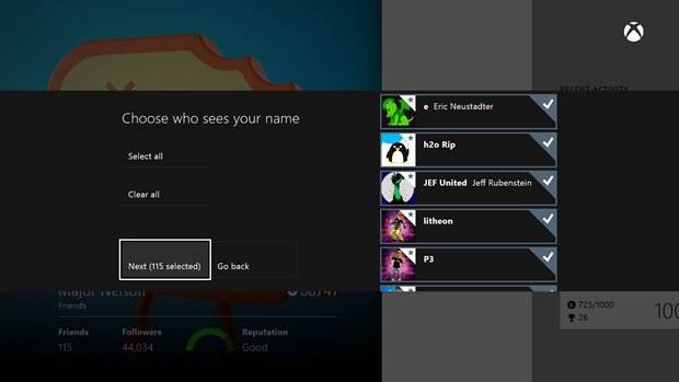 Xbox One Realnames