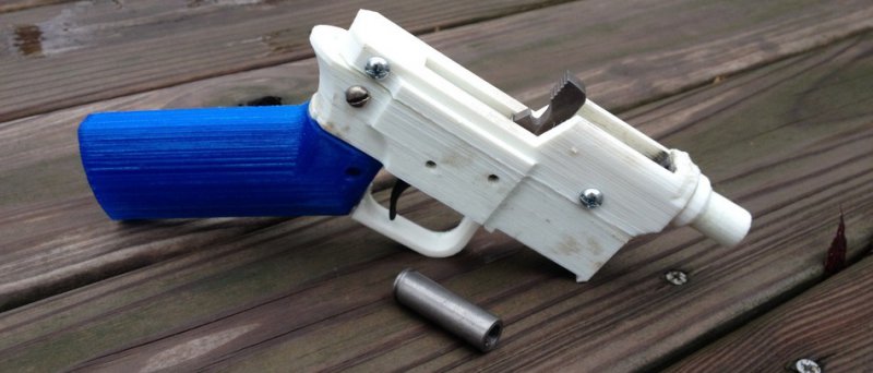 3 D Printed Gun With Ammo