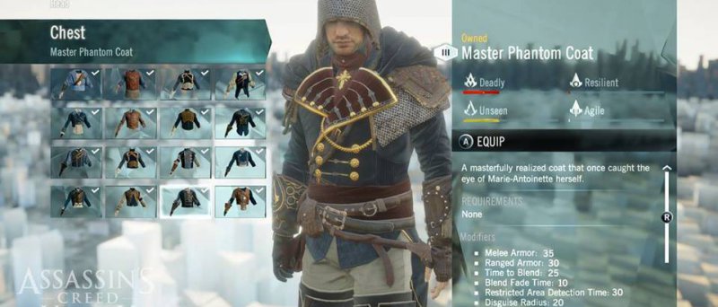 Assassins Creed Unity Equip