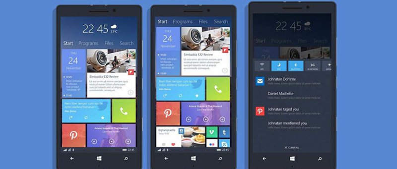 Concept Windows 10 Per Smartphone Phone Insider