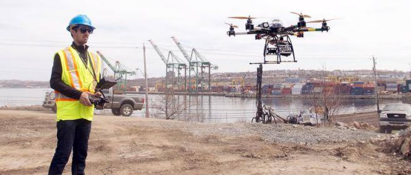 Construction Site Drone Crash Injury