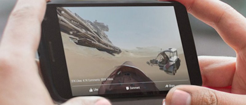 Facebook Star Wars Force Awakens 360 Video Full Screen