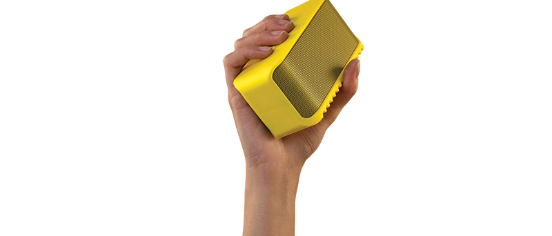 Jabra-Solemate_Mini_yellow_HAND_for_white_background