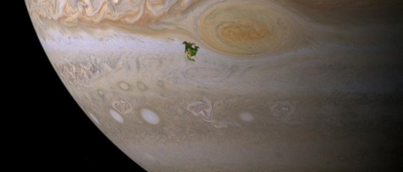 Jupiter Earth Comparison