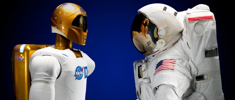 Robonaut And Human