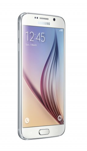 Galaxy S 6 Left Front White Pearl