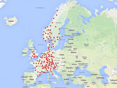 Europe Tesla Supercharger End 2014