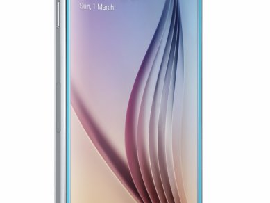 Galaxy S 6 Left Front Blue Topaz