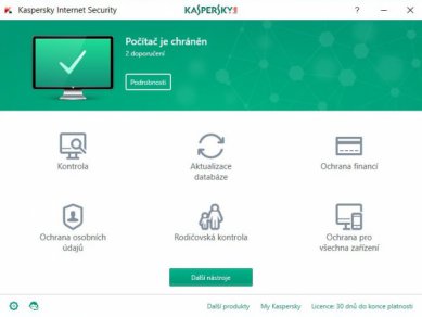 Kaspersky Hlavni Rozhrani