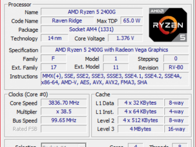 Amd Ryzen 2400g Cpu Benchmark Amd Radeon Vega 11 Cores 1250 Mhz 2025