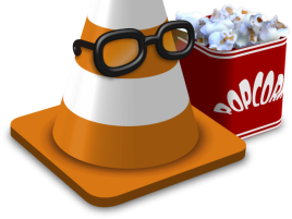 VLC logo popcorn