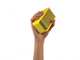 Jabra-Solemate_Mini_yellow_HAND_for_white_background