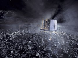 Rosetta S Philae Lander On Comet Nucleus