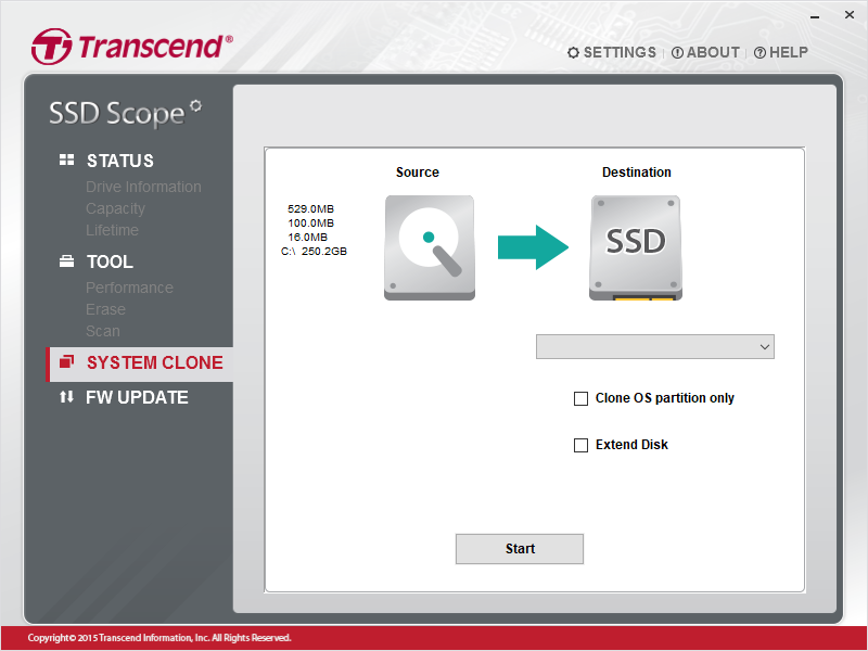 download the new for windows Transcend SSD Scope 4.18